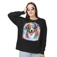 thumbnail image 2 of Hippie Australian Shepherd Portrait Watercolor Tie-Dye Vintage Styles Sweatshirt Unisex Merch Aussie Dog Lover Gifts - 00014, 2 of 6