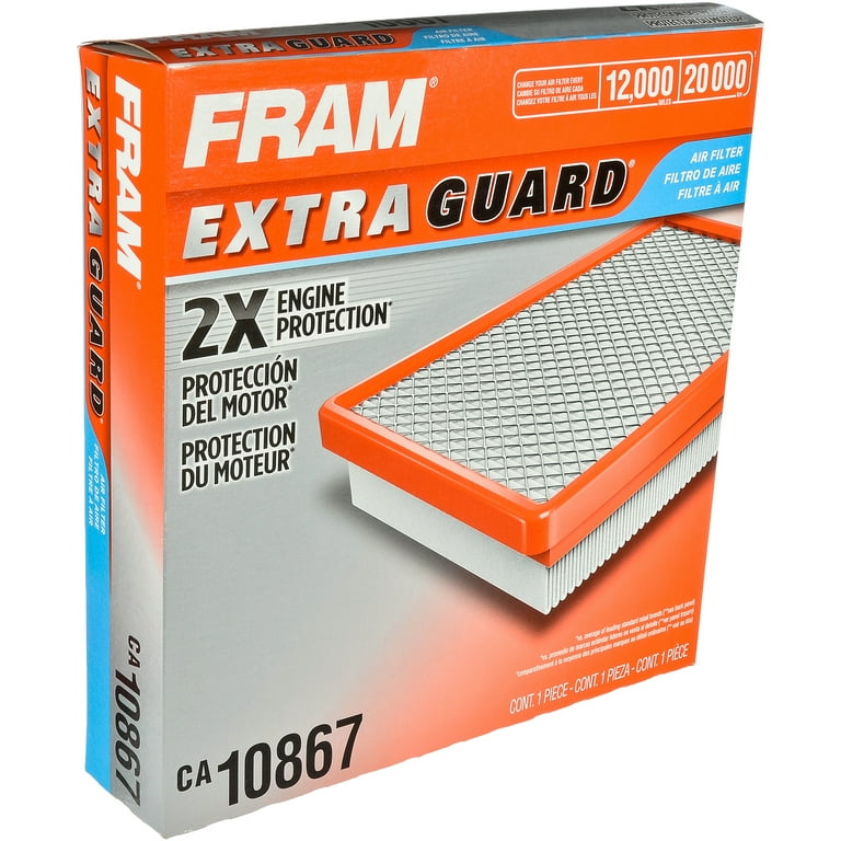 FRAM Extra Guard Engine Air Filter, CA10867 for Select Cadillac