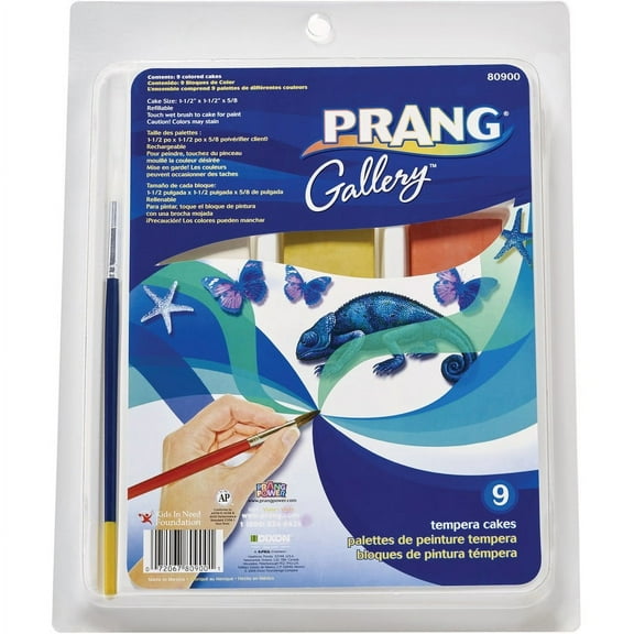 Prang Tempera Cakes Paint Kit - 9 / Set - Multicolor | Bundle of 5 Sets