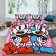 thumbnail image 2 of Cuphead Conjunto de sábanas temático, trío de piezas, cómodo y amigable con la piel, diseño único, regalo de decoración para el hogar para familiares, amigos y fans,140cm *210cm, 2 of 6