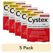 (5 pack) CYSTEX PLUS UTI Tablets Urinary Pain Relief Plus helps w/ Infection 48 ct