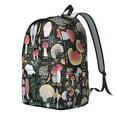 thumbnail image 2 of Gothic Mushroom Backpack, Durable School Bag Featuring Cottagecore Fungi and Vintage Woodland Print, 2 of 5