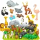 thumbnail image 2 of Bloques de construcción de animales de granja de gran tamaño, partículas de zoológico, peces, perros, ciervos, leones, ballenas, dinosaurios, compatibles con Duploes, ladrillos de gran tamaño, juguete, 2 of 5
