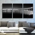 thumbnail image 2 of wall26 Framed Canvas Wall Art for Living Room, Bedroom Lightscape Bridge Canvas Prints for Home Decoration Ready to Hang - 16"x24"x3 Panels, 2 of 4