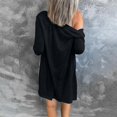thumbnail image 5 of HWRETIE Fashion Women Solid Loose Long Sleeve Cardigan Coat,Blouse Lightweight Open Front Sweater Jacket Casual Layering Top for Women, 5 of 7