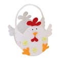 thumbnail image 4 of Elodie Panier de Pâques Vide Enfants avec Poignée Garçons Filles Bébé Panier de Rangement Blanc, 4 of 8
