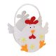 thumbnail image 4 of Cesta de Pascua vacía para almacenamiento, ideal para que niños y adolescentes guarden huevos. Blanco, 4 of 9