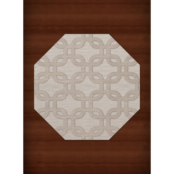 Dalyn Dover Area Rug DV7 Dv7 Putty Rectangles Loops 6' x 6' Octagon