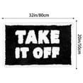 thumbnail image 6 of REGALWOVEN Cute Letter Bathroom Mat, Soft Non Slip Absorbent Bath Rug Machine Washable Black 20" x 32", 6 of 6