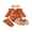 Brown, variant on Newborn Baby Girl My First Thanksgiving Outfit Infant Baby Girl Fall Winter Clothes Cute Turcky Letter Print Flying Sleeve Romper Ruffled Skirt Headband Leg Warmers Set