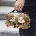 thumbnail image 2 of Hedgehog Waterproof Oxford Cloth Travel Organizer for Electronic Devices with USB Pouch, Charger Pouch, Charger Bag Organizer, and Phone Cable Organizer, 5.9x9.44x3.14 in, 2 of 6
