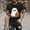 003 Black, variant on Halloween Cute Ghost Pumpkin T-Shirt Round Neck Short Sleeve Spooky Season Graphic Tops