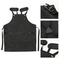 thumbnail image 3 of AURARMLET 1Pack Black Canvas Apron for Craft Table Use by Hair Stylists with Adjustable Straps, 3 of 8