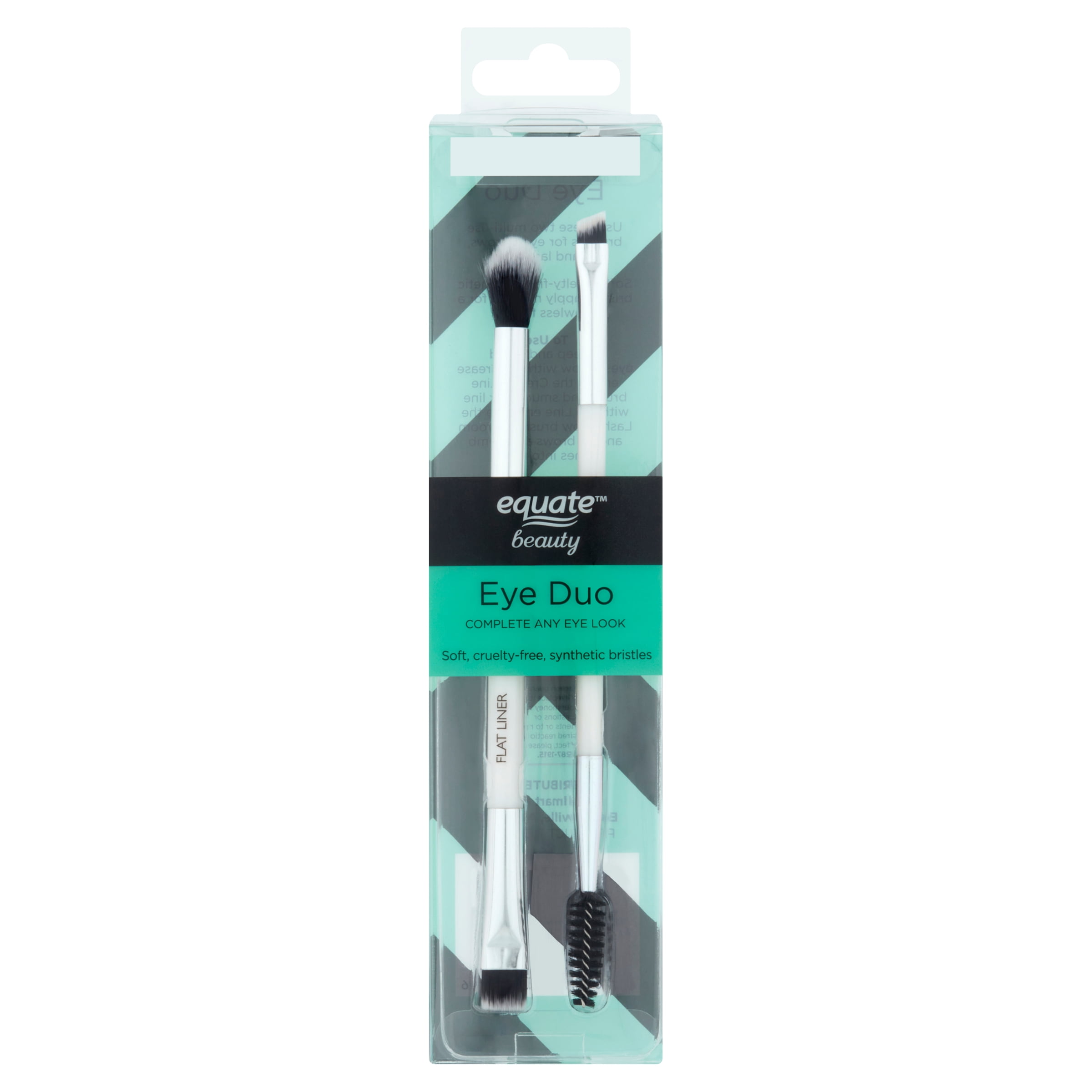 Equate Beauty Eye Duo Brushes, 2 Count