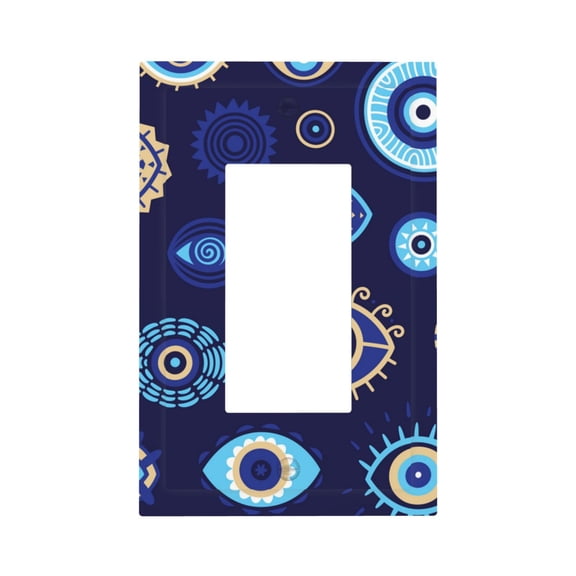 Magic Evil Eyes Single Gang Wall Plate 1 Gang Decorative Electrical Outlet Light Switch Cover Switchplate