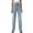 Light Blue, variant on Idoravan High Waisted Jeans for Women Straight Leg Spring And Summer New Women's Button Solid Fashion Casual Straight Jeans Pants