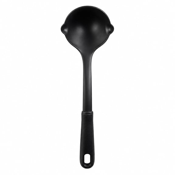 Mainstays Nylon Kitchen Ladle with Comfort Grip Handle, 12.5 inch, Black