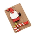 thumbnail image 1 of Pinzas para el pelo Toystoory 1 juego de Navidad lentejuelas Papá Noel muñeco de nieve, 1 of 6