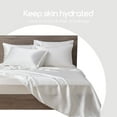 thumbnail image 3 of MR&HM Satin Bed Sheets, California King Size Sheets Set, 6 Pcs Silky Bedding Set, Ivory, 3 of 6