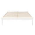 thumbnail image 2 of Powell Plumley 15.75" High Low Profile Platform Bed Frame, Queen, White, 2 of 13
