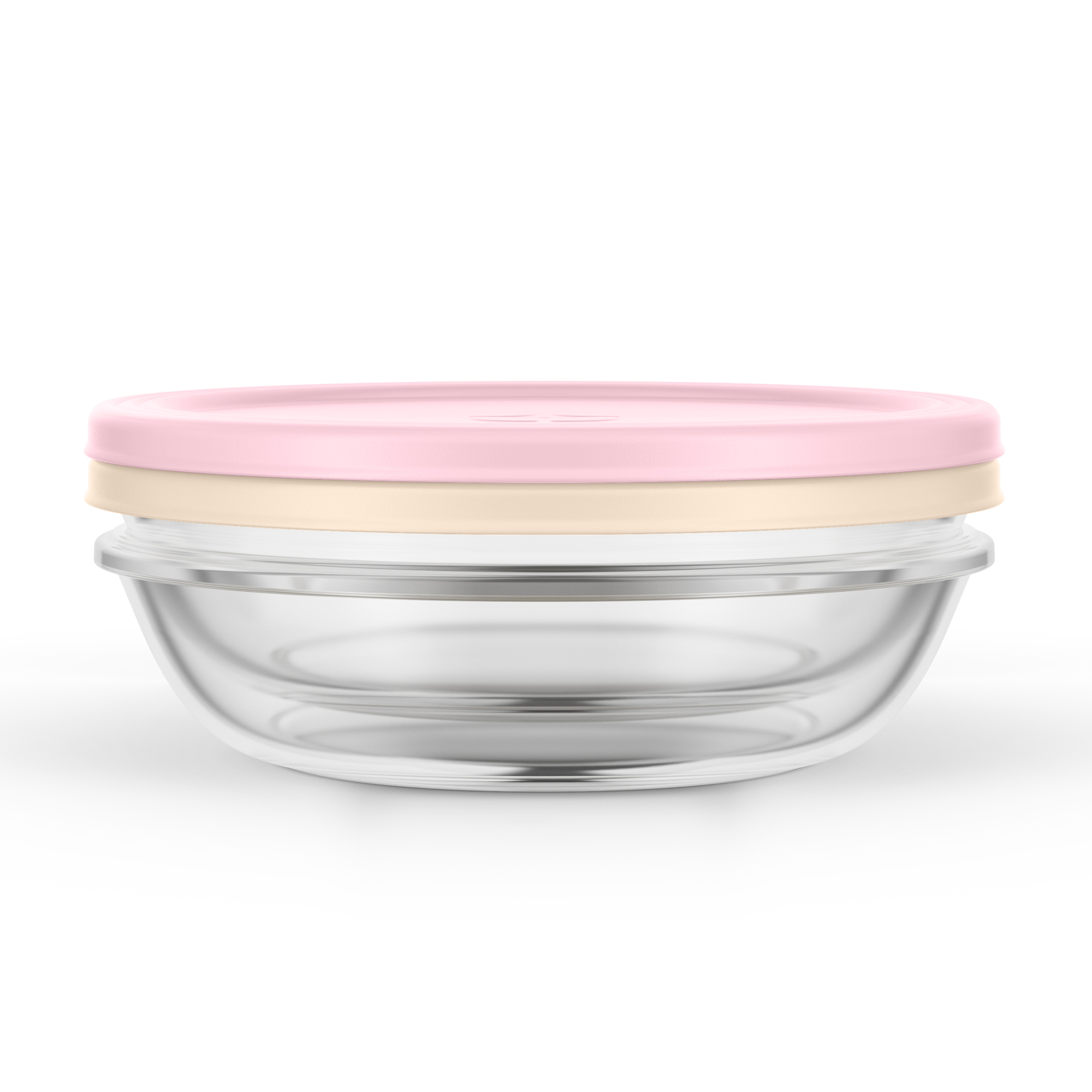 Ello Everyday 4.5 Cup Shallow Bowl 4 Piece Meal Prep Set -Preppy Blooms color