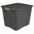 thumbnail image 2 of Sterilite 5038316 16.87 x 22.12 x 18.62 in. 20 gal Stackable Dark Gray Latch Storage Box, Pack of 6, 2 of 2