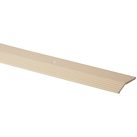 

1 PK M-D Almond Fluted 1-3/8 In. x 6 Ft. Aluminum Carpet Trim Bar Wide