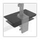 thumbnail image 4 of Placa de Refuerzo de Montaje de Monitor Placa de Soporte de Acero para Vidrio Delgado y Otras Superficies de Mesa FráGiles para la MayoríA de los Soportes de Monitor, 4 of 7