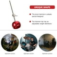 thumbnail image 3 of 2 Pieces Drum Pedal Hammer Musical Instrument Battery for Double Drums Parts Jazz Red Aluminum Alloy, 3 of 6