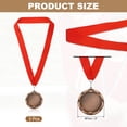 thumbnail image 2 of Uxcell Award Medals Place Winner Medals with Red Ribbon Prize Medals for Competitions Sport Meetings Spelling s Bronze, 2 of 7