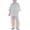 Beige, variant on 2 Piece Outfit for Boys Sheer Sleeve Button-Down Shirt and Wide Leg Pants Set Kids Lightweight Summer Casual Clothes