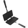 thumbnail image 1 of CANDeal Large Size Non Stick Waffle Maker Pan for Belgian Waffles Sandwich Toaster Breakfast, Use on Stovetop, 1 of 7