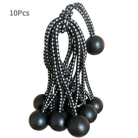 

Reusable Bungee Cord Strap Elastic Rope Ties Flag Pole With Ball Tarpaulins Tent