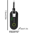 thumbnail image 2 of Wireless Guitar System 2.4 GHz,Rechargeable Audio Wireless Transmitter Receiver for Guitar Bass Electric Instruments,Over 50m/100 Feet Transmission,270°Rotatable,8 Hours Working Time, 2 of 9