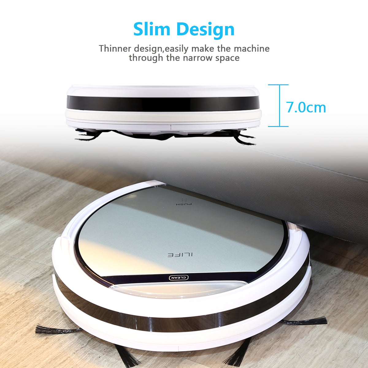 ILIFE V5 Smart Cleaning Robot Microfiber Dust Cleaner Automatic Sweeping Machine 