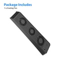 thumbnail image 6 of External USB Cooling Fan Fit for PS5, EEEkit Cooling Fan Compatible with PS5 Disc & Digital Edition with 3 Fans, Temperature Control Cooler with LED, Black, Not Fit for PS5 Slim or PS5 Pro, 6 of 8