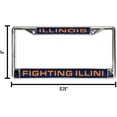 thumbnail image 5 of Illinois Fighting Illini Chrome Metal Laser Cut License Plate Frame - Set of 2 Frames, 5 of 6