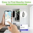 thumbnail image 4 of Bluetooth Key Finder, 4PCS Wallet Tracker Works with Apple Find My App (iOS Only), Replaceable Battery, Waterproof, White Item Finder for Bags, Luggage, Keys, Wallets (with Silicone Protective Cover), 4 of 8