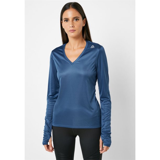 Reebok Womens Running Basic T-Shirt, blue, S