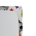 thumbnail image 3 of Ambesonne Emoji Fitted Sheet, Colorful Stars Soccer Balls, California King, Mustard and Multicolor, 3 of 3