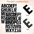 thumbnail image 3 of FONDOTIN 10 Sheets Black Vinyl Letters Stickers Self Adhesive Iron On Alphabet Decals for Clothes Window Mailbox Appliques, 3 of 7