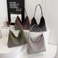 thumbnail image 2 of Bolsos de compras de gran capacidad para mujer, bolsos de hombro de diseñador de lujo, carteras de gamuza sintética retro para mujer, bolsos de mano con remaches para mujer, 2 of 5
