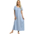 thumbnail image 1 of Shadowline Womens Petals 53 Inch Short Flutter Sleeve Long Gown, 1 of 4