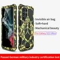 thumbnail image 5 of ELEHOLD for Samsung Galaxy S22 Ultra Rugged Metal Case,MIlitary Grade Drop Protection,Aluminium Alloy Back Cover Shockproof Case with 4-Corner Protection Screw Fixation for Samsung S22 UltraCamouflage, 5 of 11