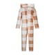 thumbnail image 4 of Mono de manga larga con capucha y pantalones largos para niña, a cuadros, informal, cálido, de poliéster, para dormir, para invierno, 4 of 6