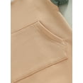 thumbnail image 6 of Cenuakty Infant Baby Summer Hood Romper, Contrast Color Short Sleeve Jumpsuit with Kangaroo Pocket for Boys Girls, 6 of 8