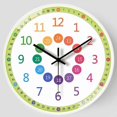 thumbnail image 2 of Silent Non Ticking Kids Wall Clock Battery Operated Colorful Decorative Clock For Children Bedroom GuanGuan, 2 of 5