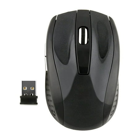 cordless Mouse by Insten Black 2.4GHz Cordless cordless Optical Computer Mouse with 800 1200 1600 DPI for Desktop PC
