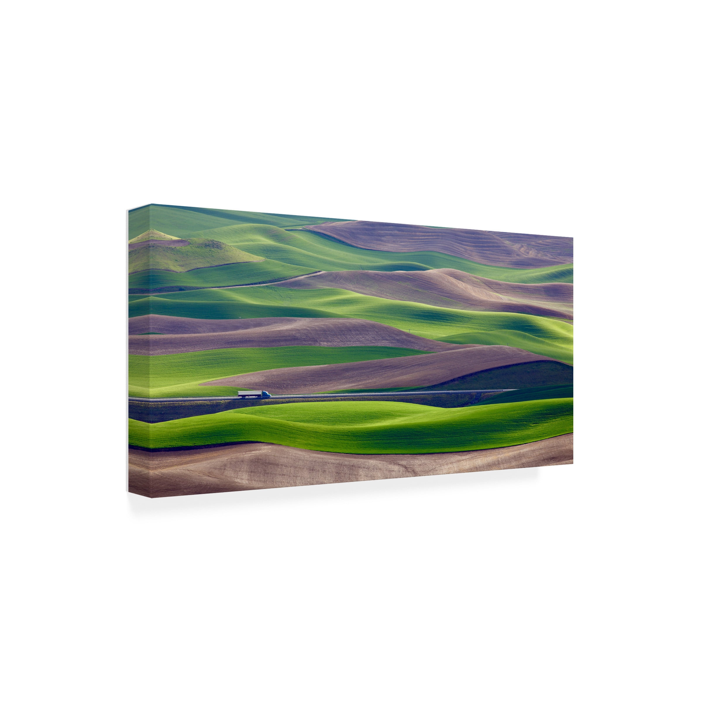 Danny Gao 'Driving In The Wheat Field At Palouse' Canvas Art