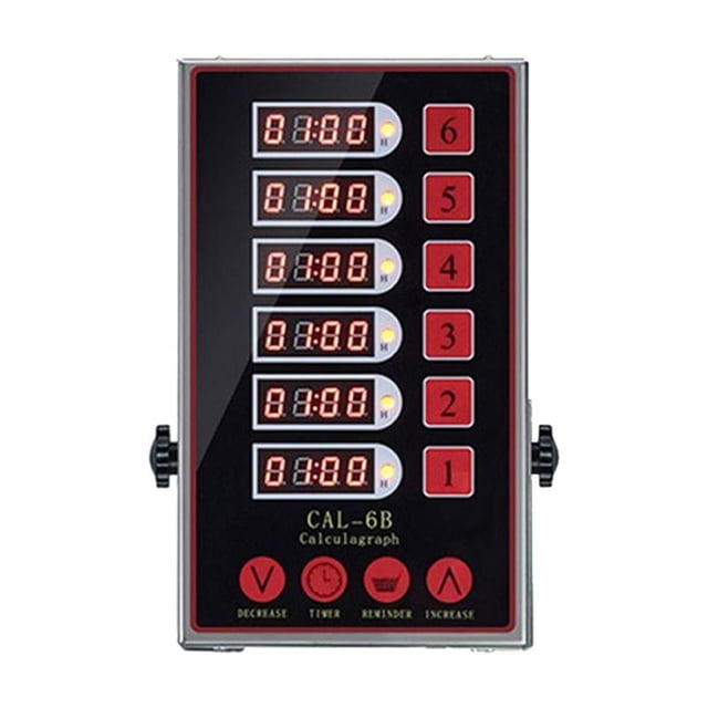 Channels Kitchen Timers, Commercial Cooking Timer, Digital Alarm Reminder Multi-Event, Restaurant Timer with Loud Alarm Cooking Reminder